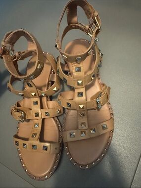 Ash Studded Tan Gladiator Sandals size 38 - Women